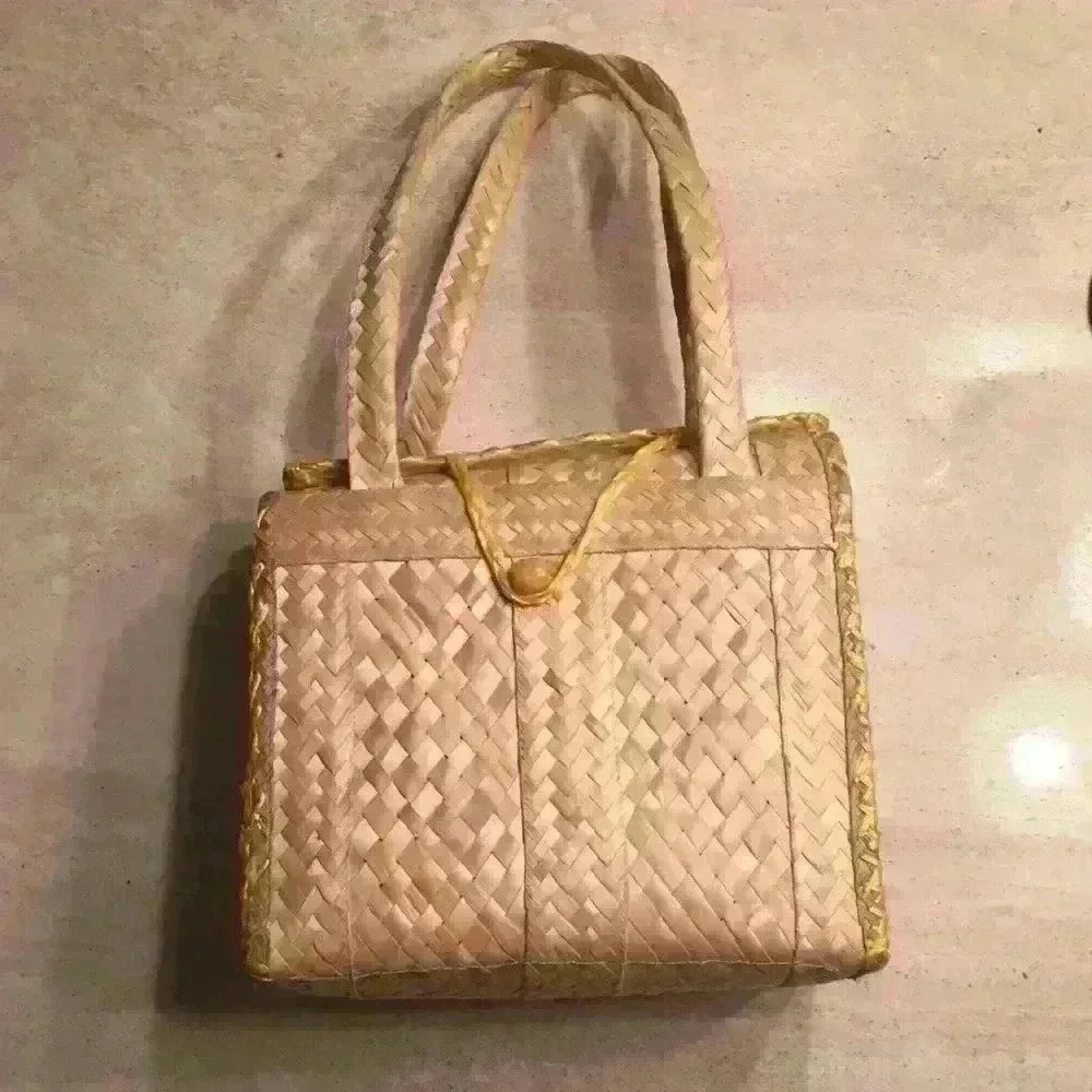 Vintage Straw Purse - Picture 8 of 11